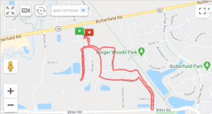 Image of my daily jog around Chicago.